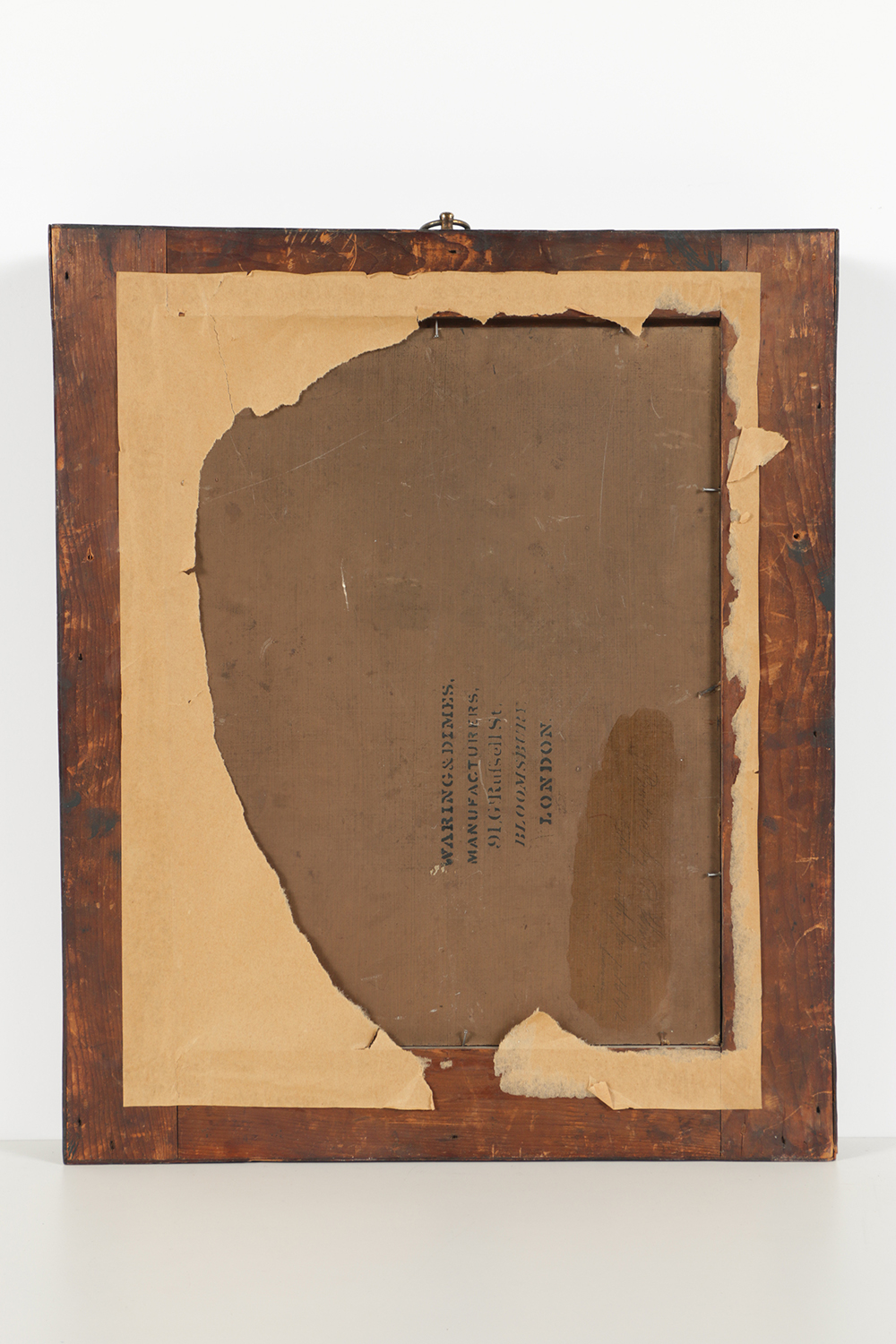 19th-Century Oil Painting on Board Portrait of a Man