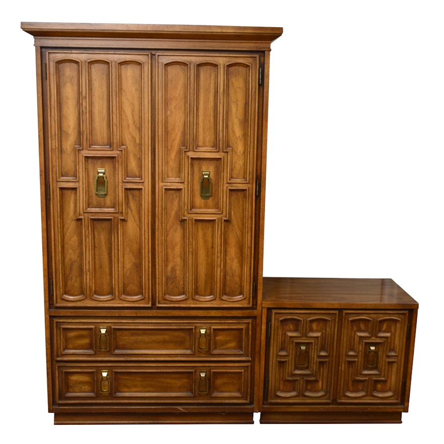 Stanley Furniture Armoire and Night Stand