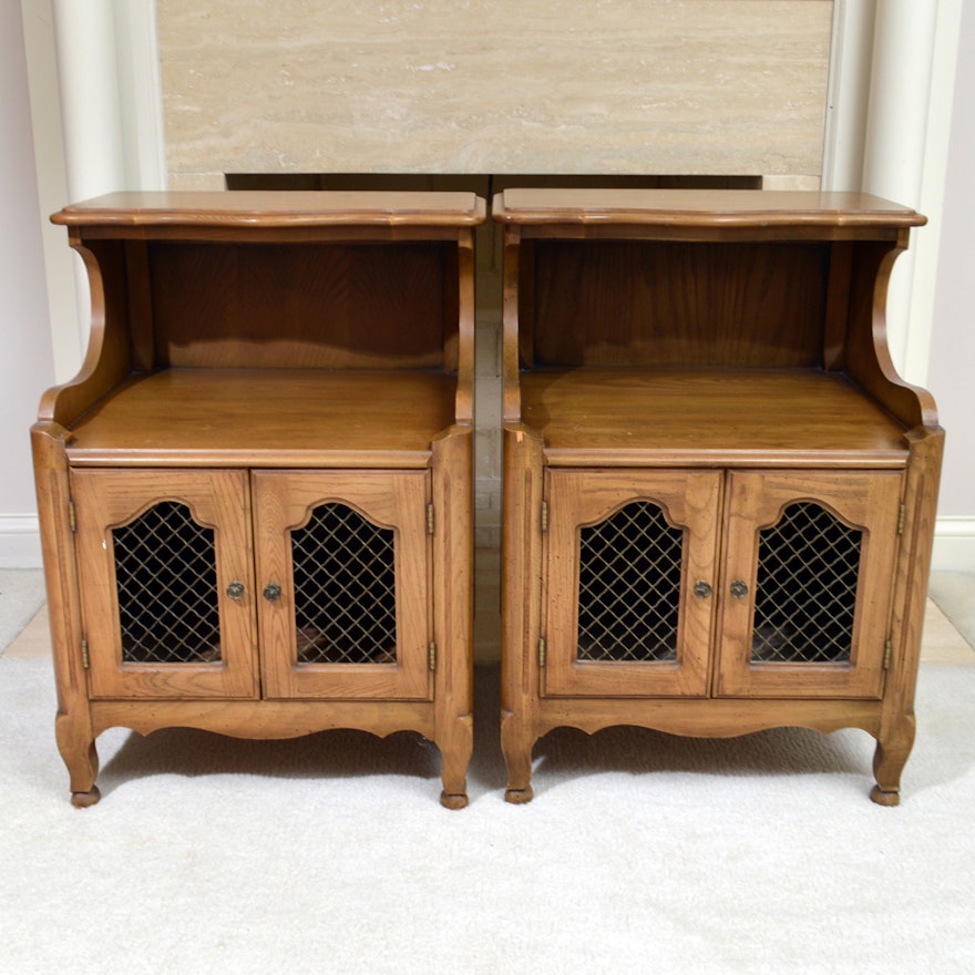 Pair of French Provincial Style Nightstands