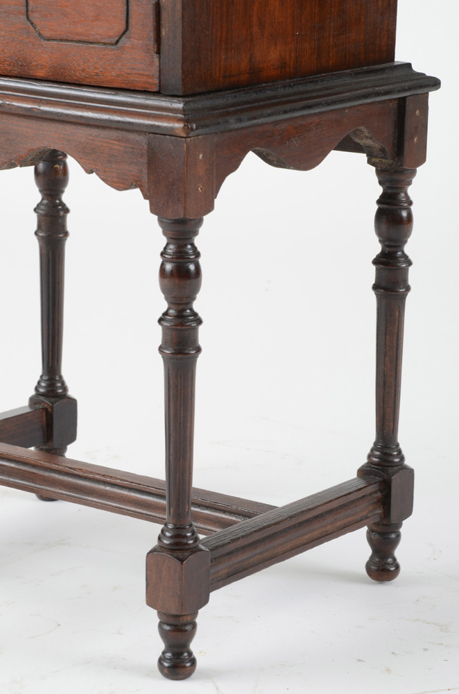 Antique Walnut Humidor on Stand