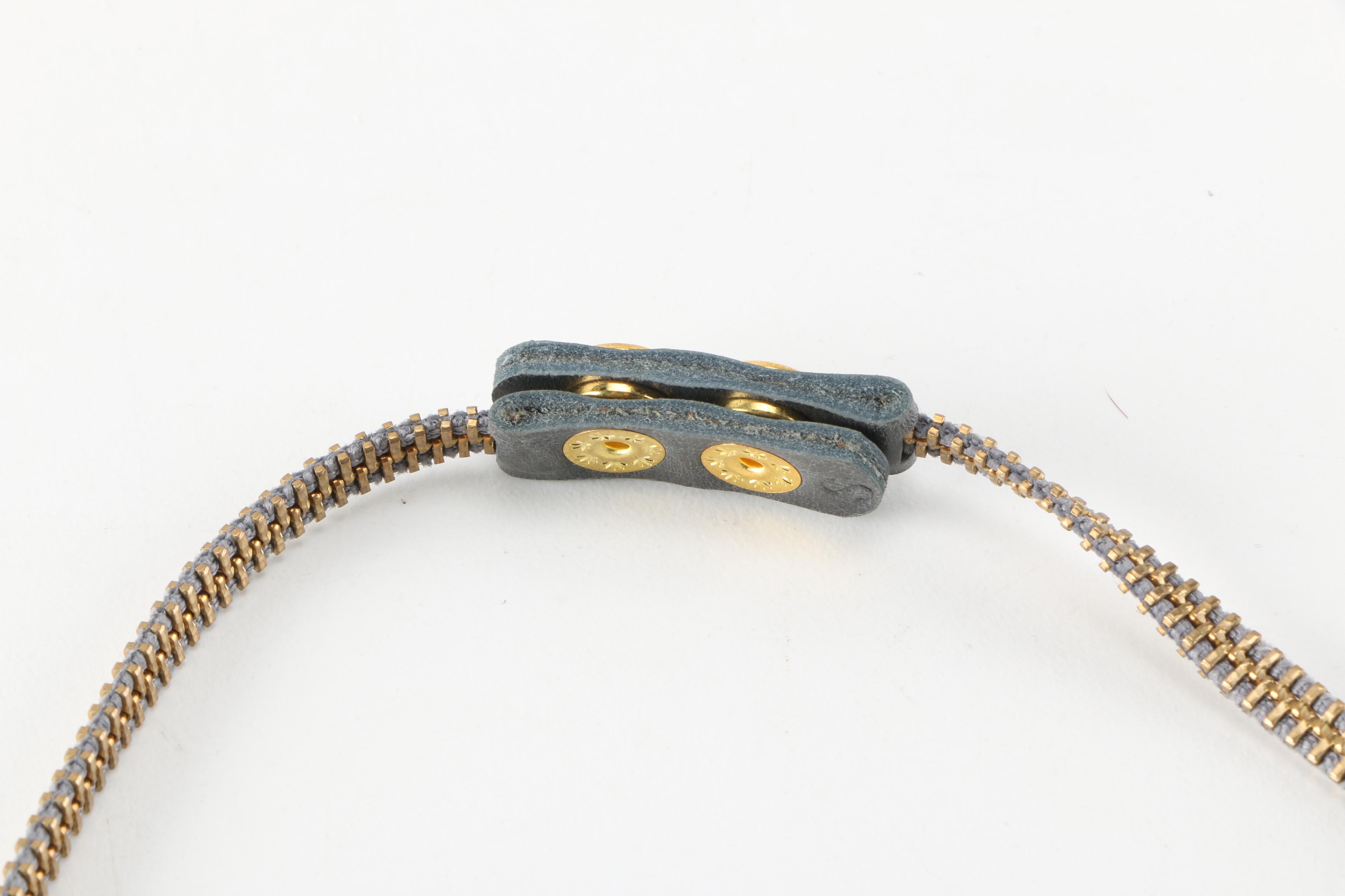 Hato Hasi Zipper Wrap Bracelet