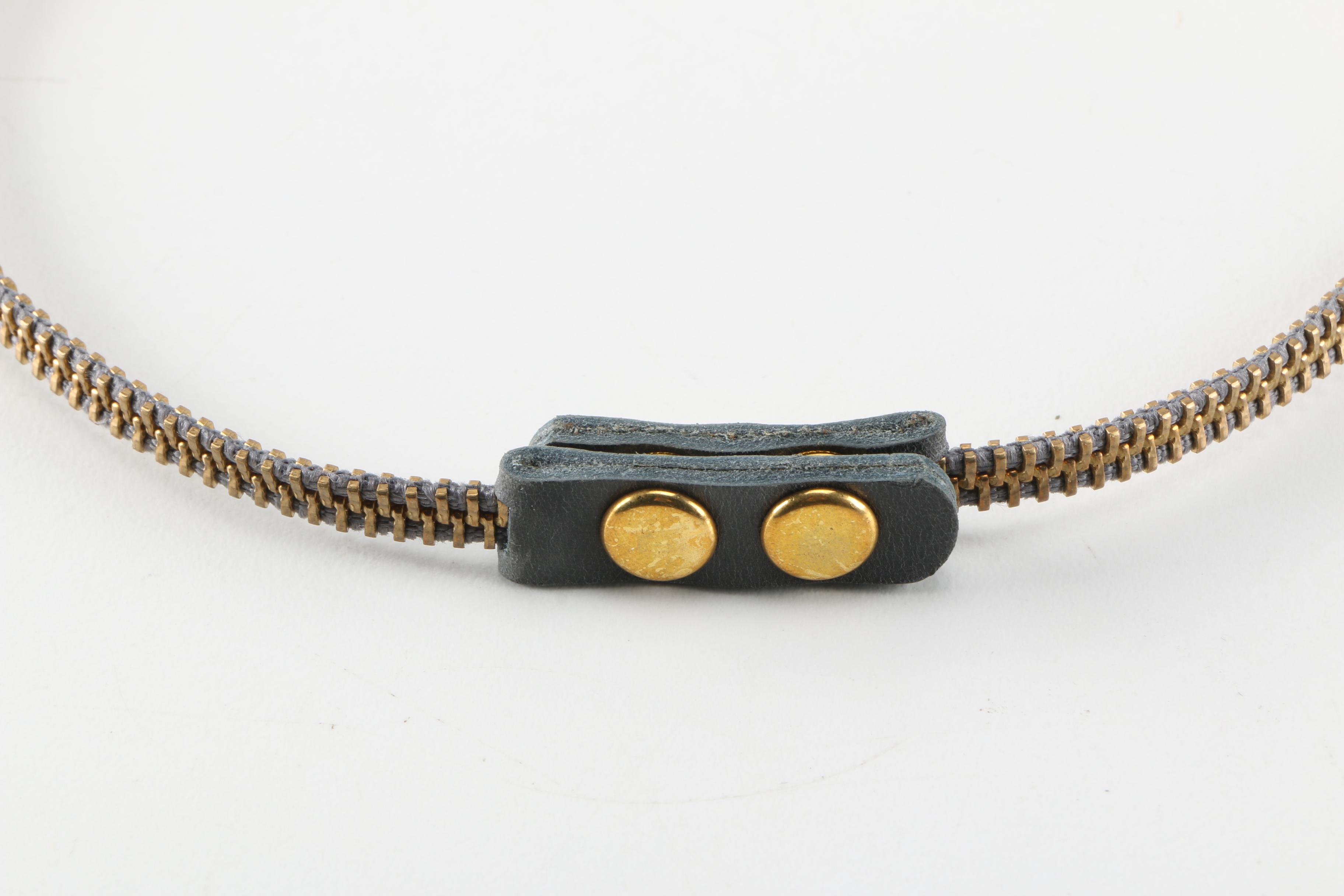 Hato Hasi Zipper Wrap Bracelet