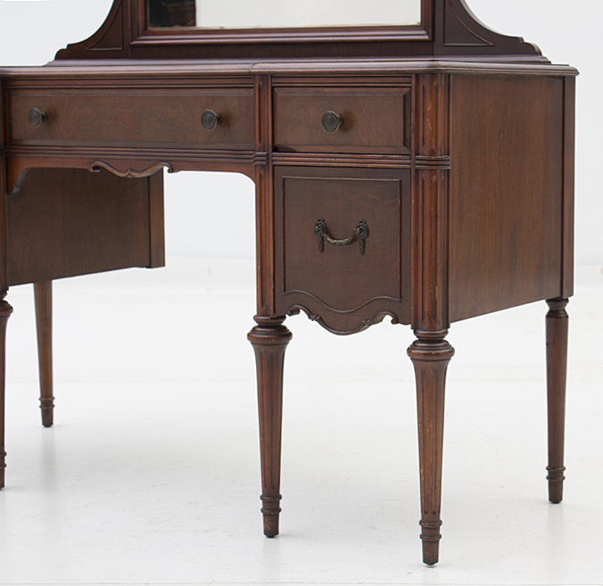 Vintage Walnut Vanity