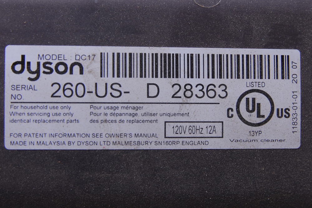 Dyson Animal DC17 Vacuum Cleaner
