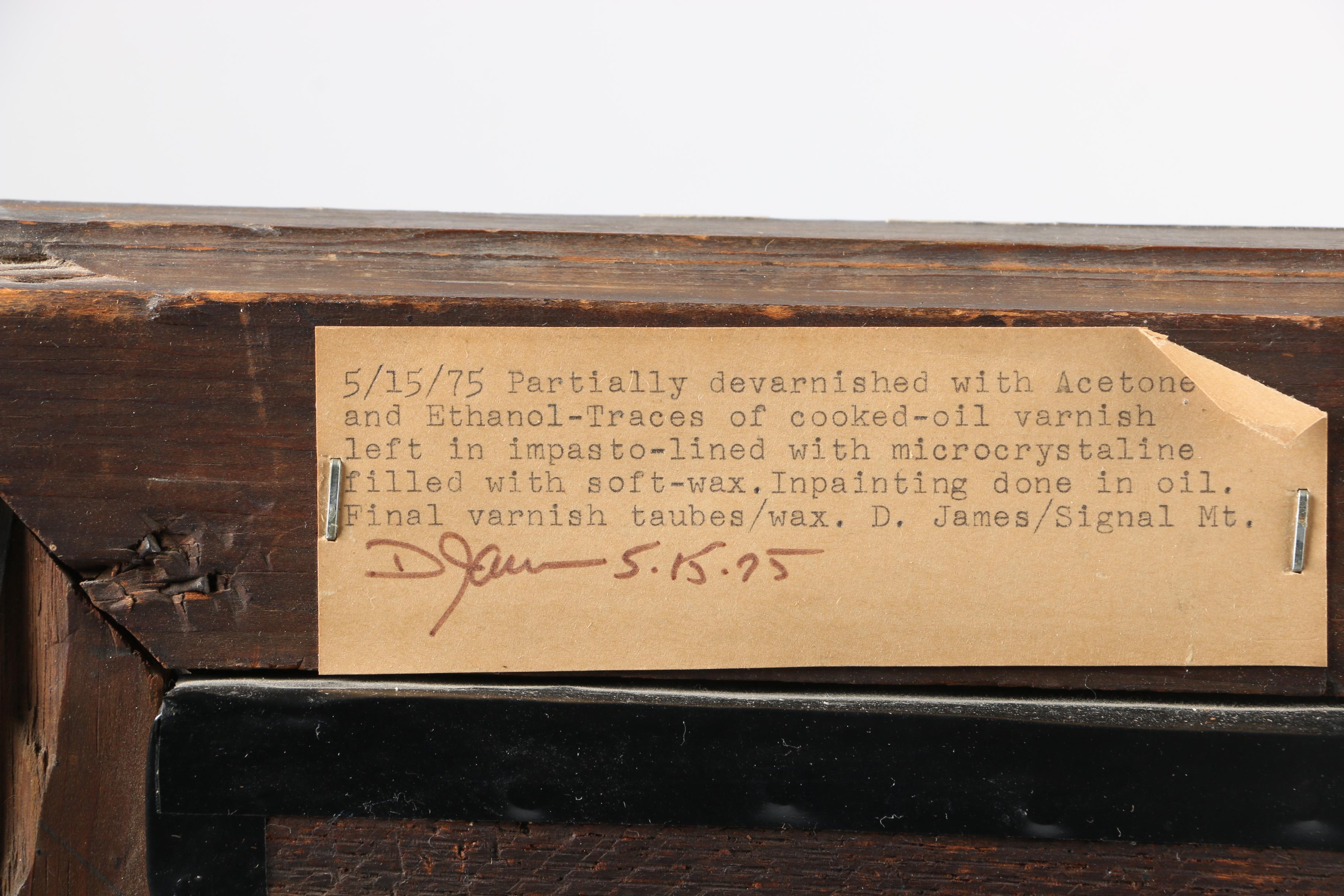 Excellent Southern Folk Art Bird's Eye View of a Town, Probaby Tullahoma, TN