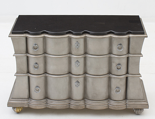 Modern Curved Dresser in Painted Satin Finish