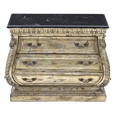 Hollywood Regency Style Bombe Bedroom Dresser