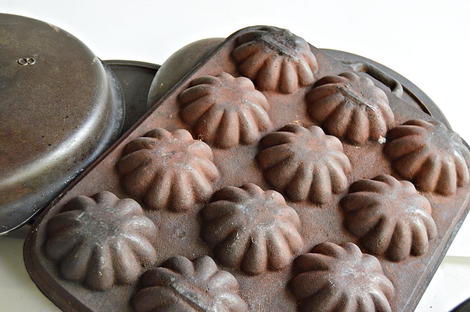 Seven Pieces of Vintage Cast Iron Cookware