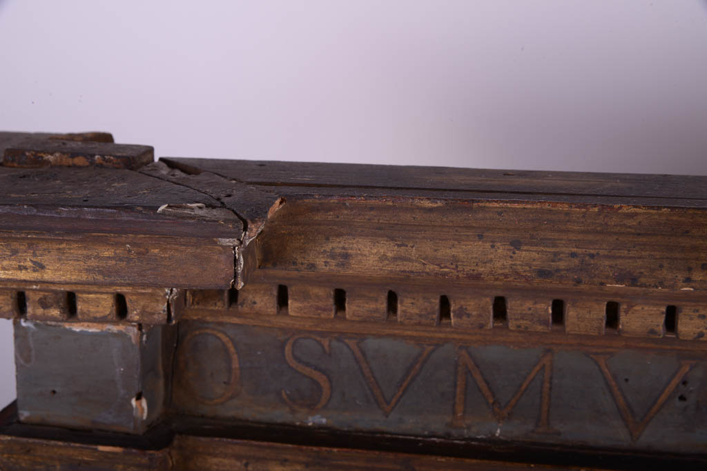 Pair of Antique Walnut Gothic Wall Mirrors