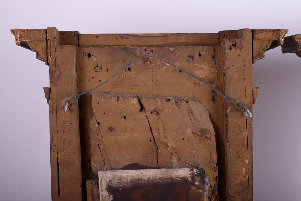 Pair of Antique Walnut Gothic Wall Mirrors