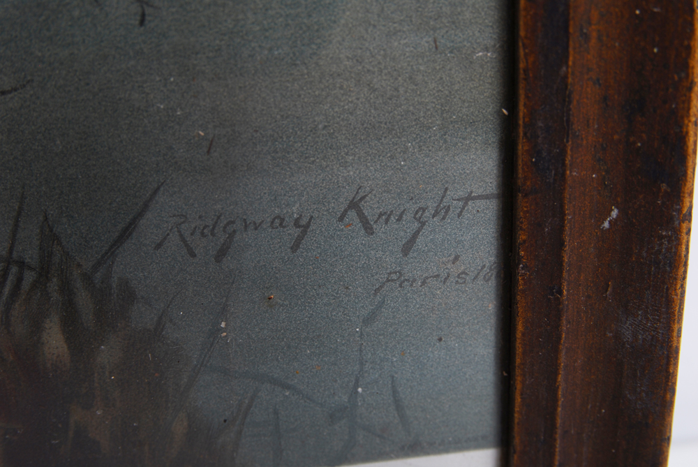 Ridgway Knight Offset Lithograph "Hailing the Ferryman"