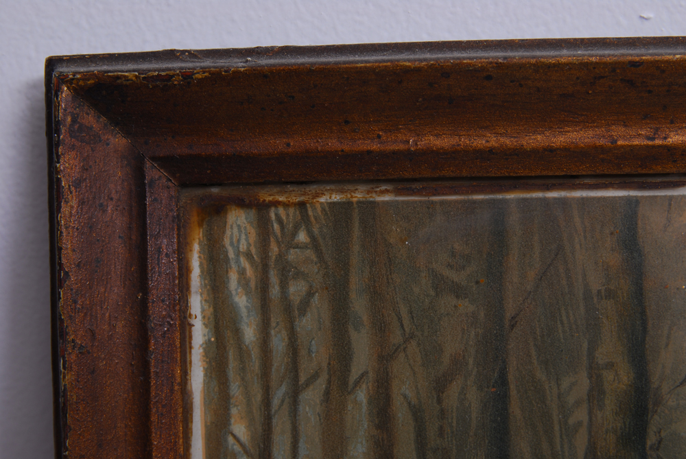 Ridgway Knight Offset Lithograph "Hailing the Ferryman"