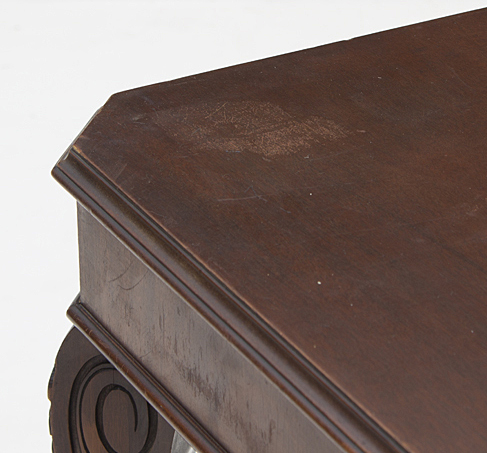 Vintage Neoclassical Style Dining Table and Chippendale Chairs