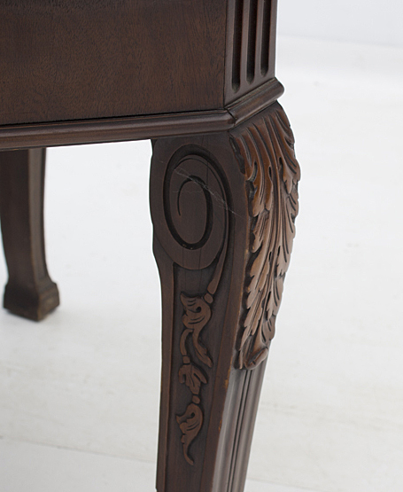 Vintage Neoclassical Style Dining Table and Chippendale Chairs