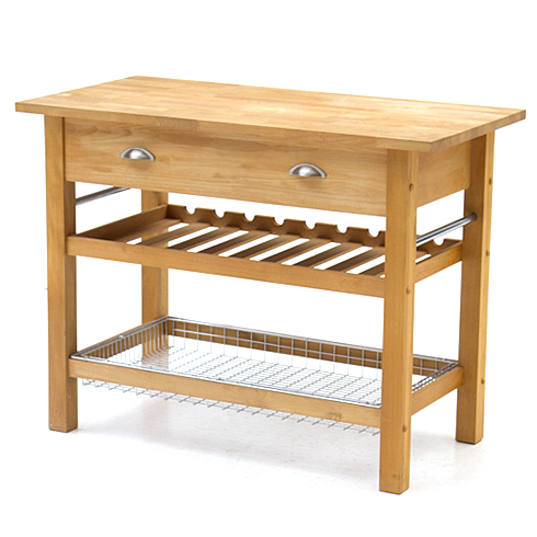 Crate & Barrel Butcher Block Kitchen Table