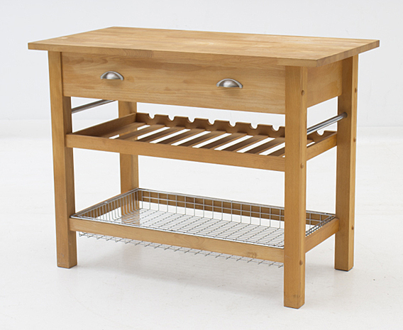 Crate & Barrel Butcher Block Kitchen Table