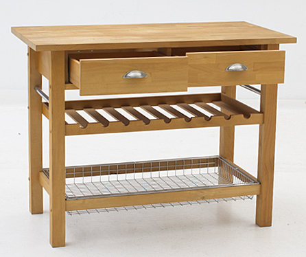 Crate & Barrel Butcher Block Kitchen Table