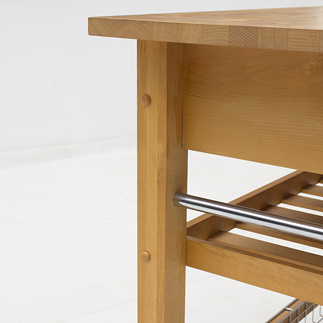 Crate & Barrel Butcher Block Kitchen Table