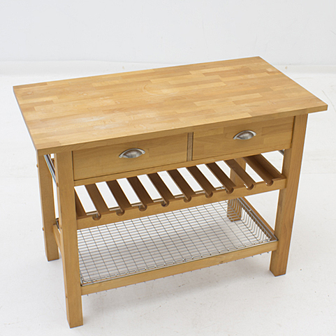 Crate & Barrel Butcher Block Kitchen Table