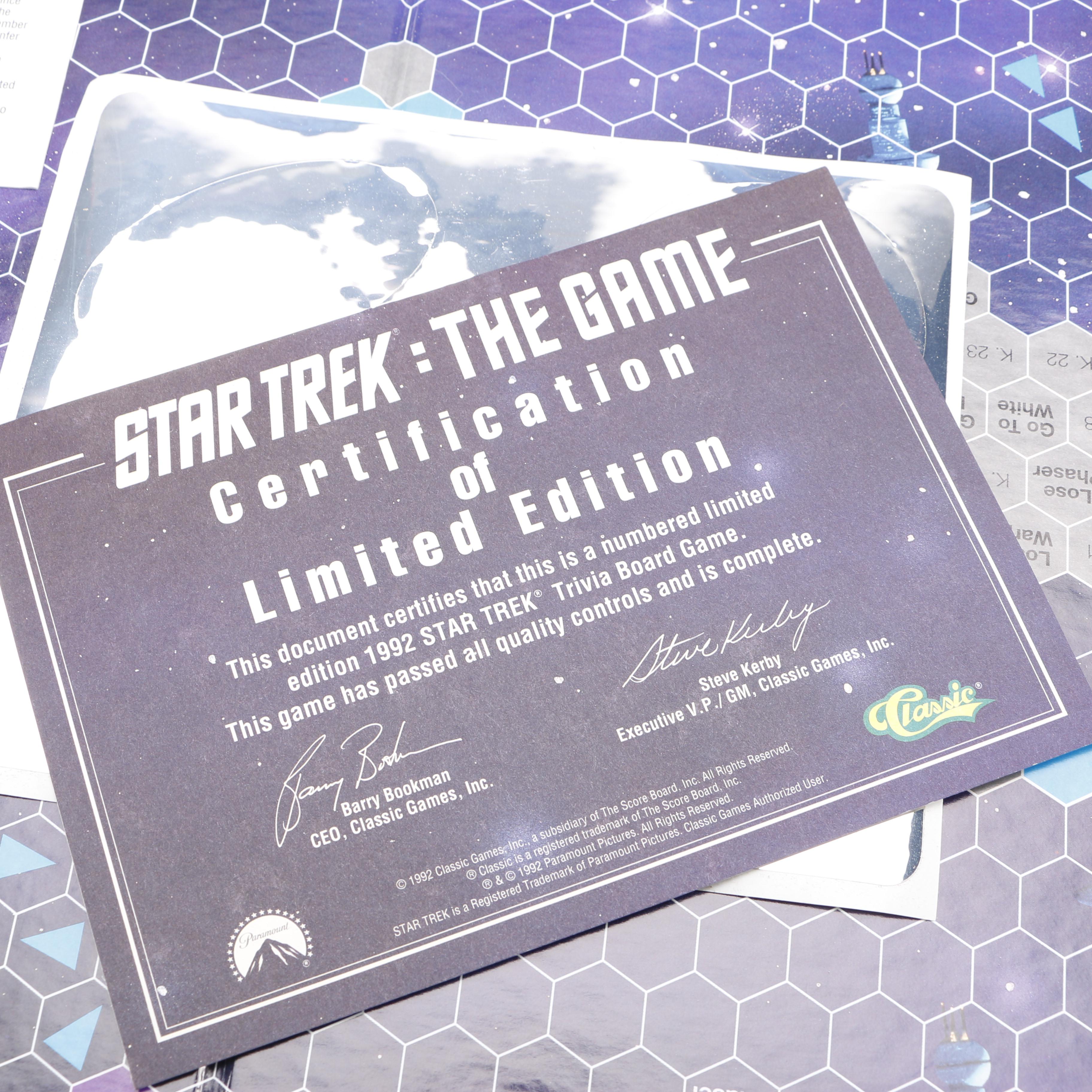 1992 Limited Edition Star Trek: The Game