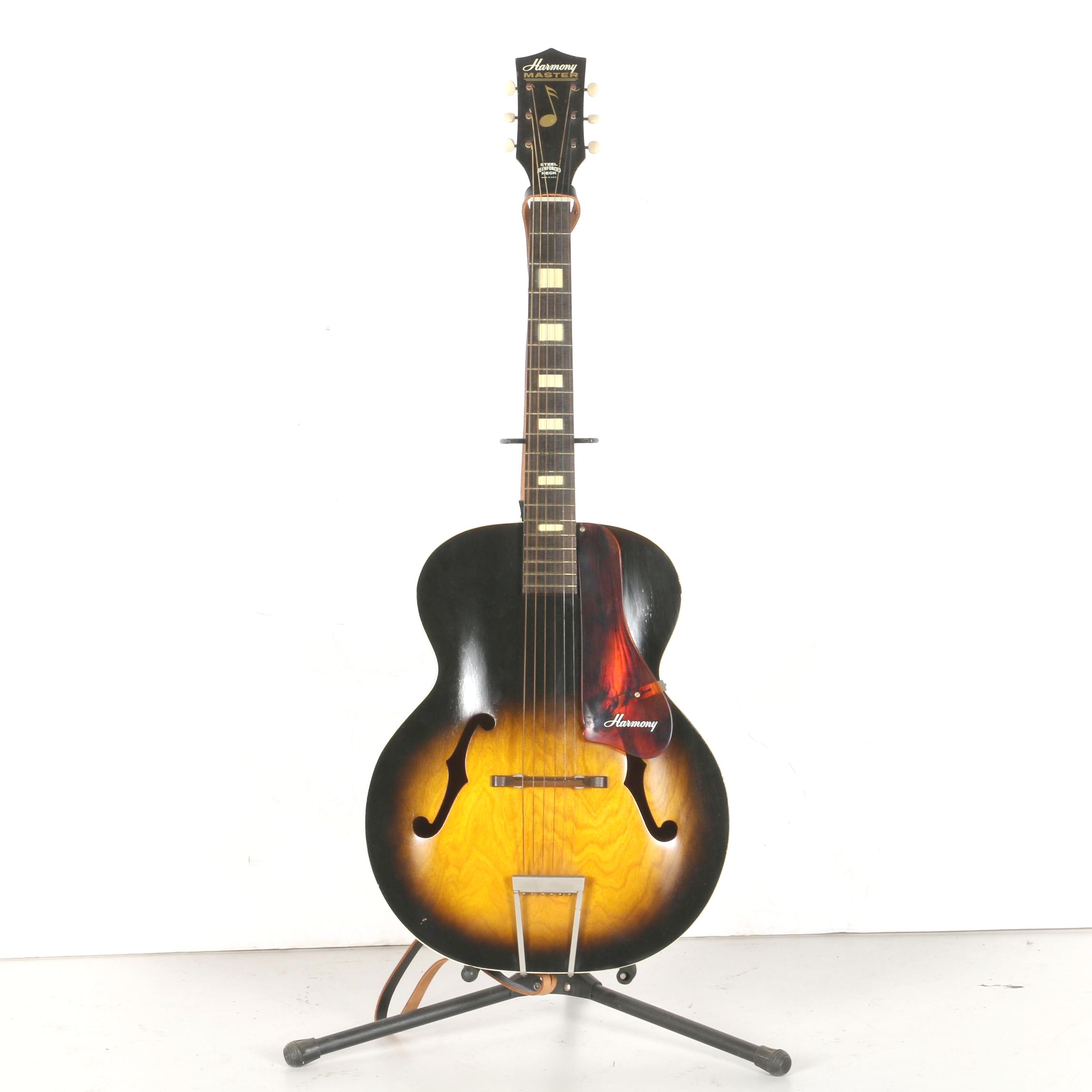 1960s Harmony Master Archtop Acoustic Guitar