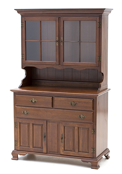 Ethan Allen Solid Cherry "Early American" Buffet with Hutch