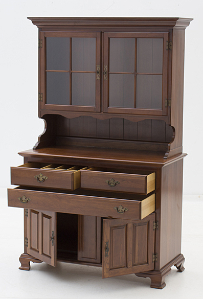 Ethan Allen Solid Cherry "Early American" Buffet with Hutch