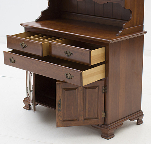 Ethan Allen Solid Cherry "Early American" Buffet with Hutch