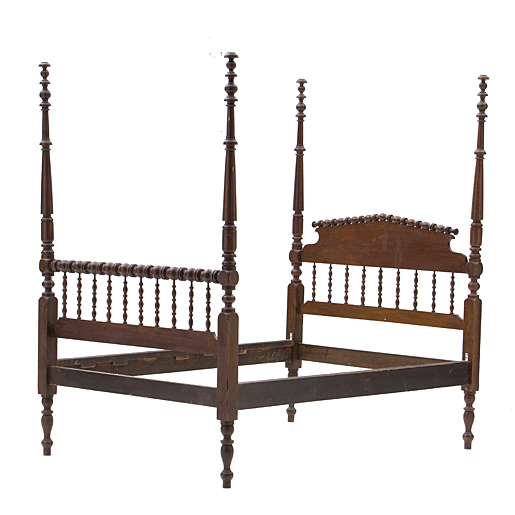 Vintage Four-Poster Full Bed Frame