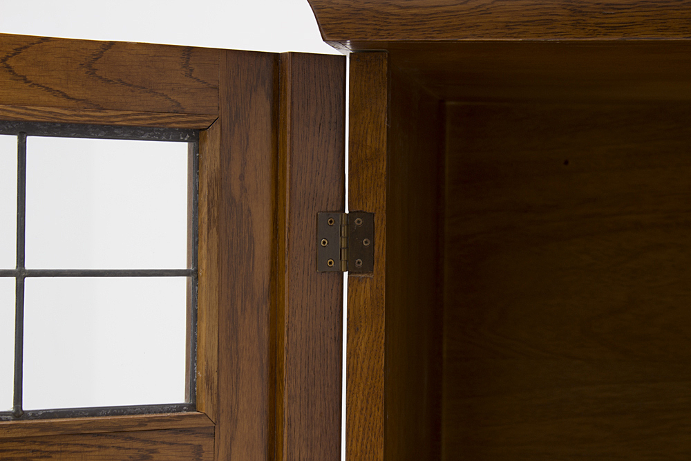 Mission Style Oak Home Entertainment Cabinet