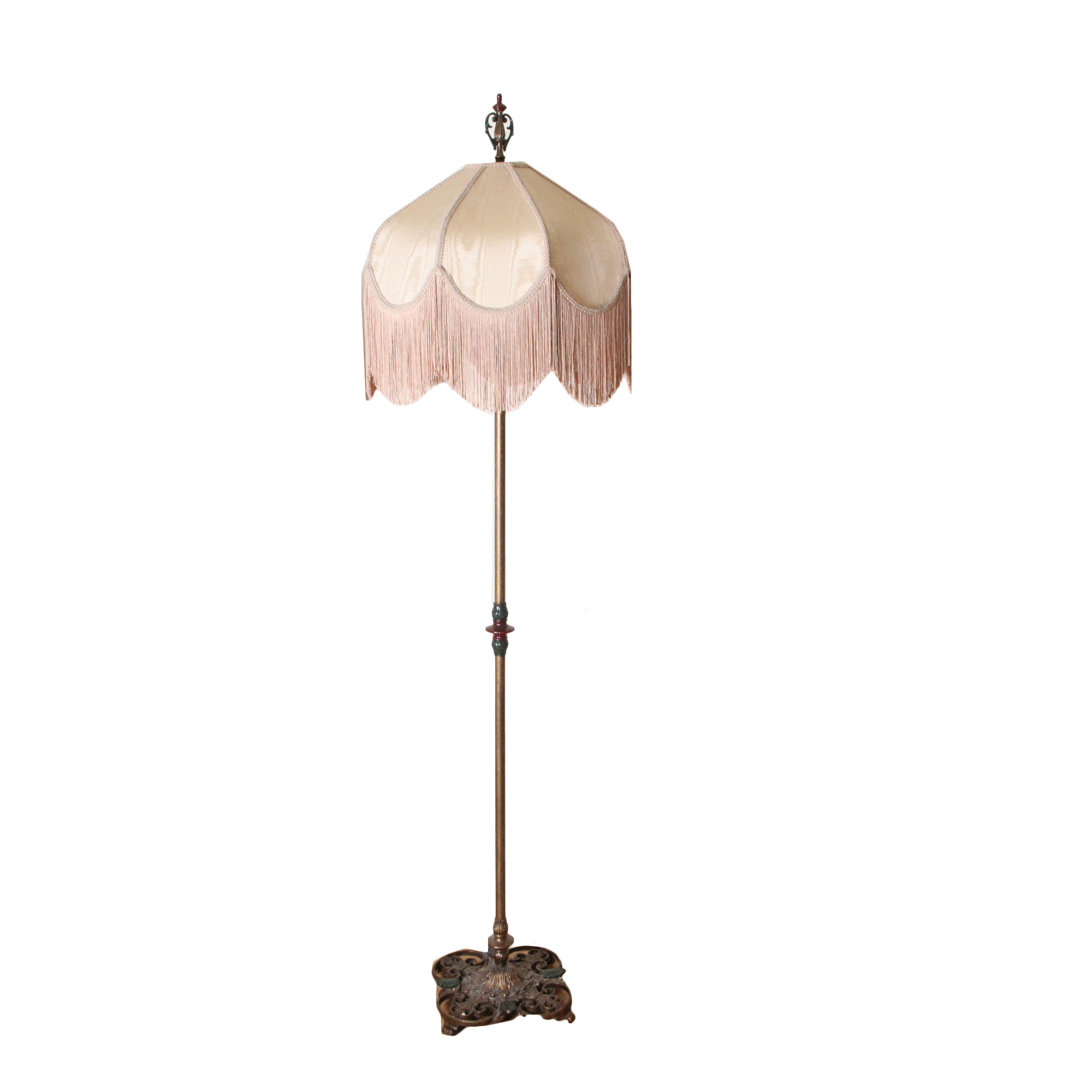 Vintage Cast Iron Base Floor Lamp