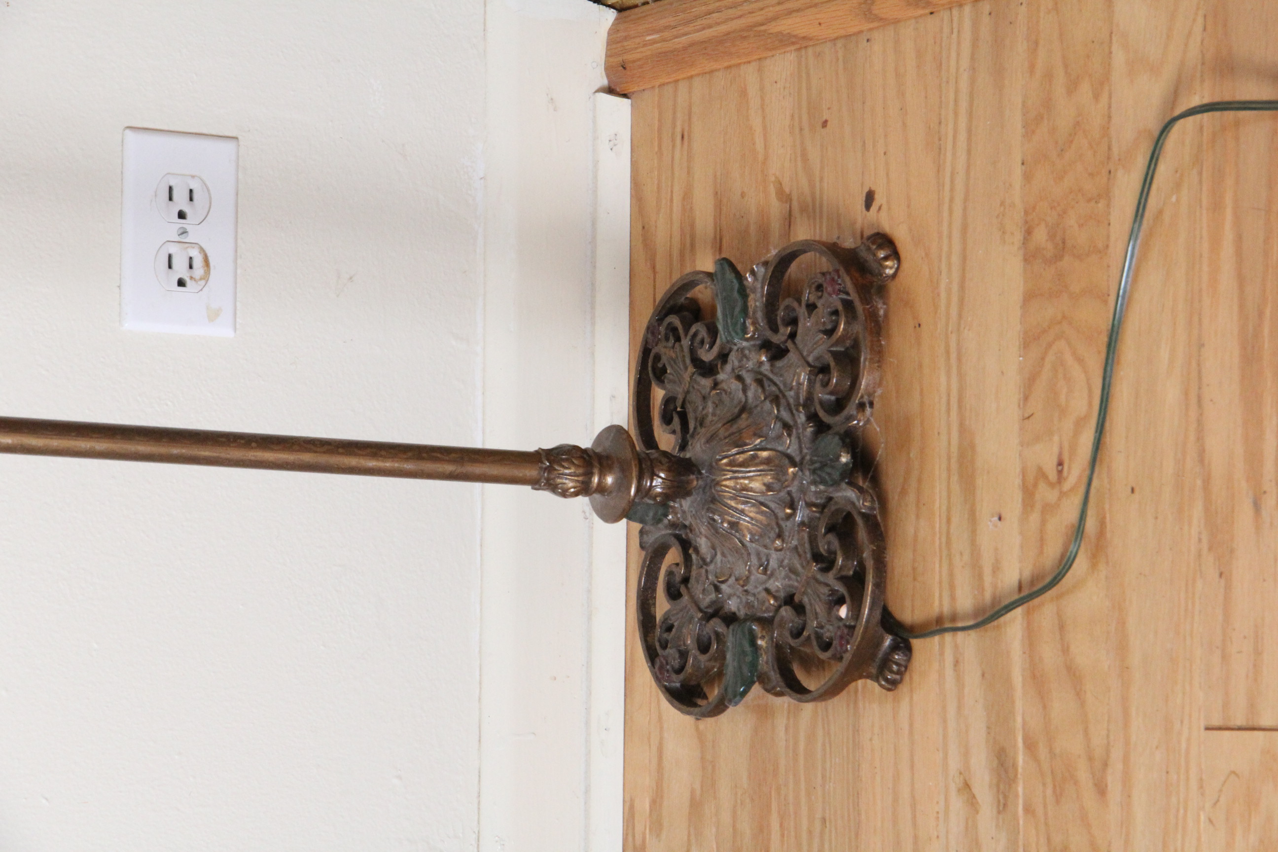 Vintage Cast Iron Base Floor Lamp