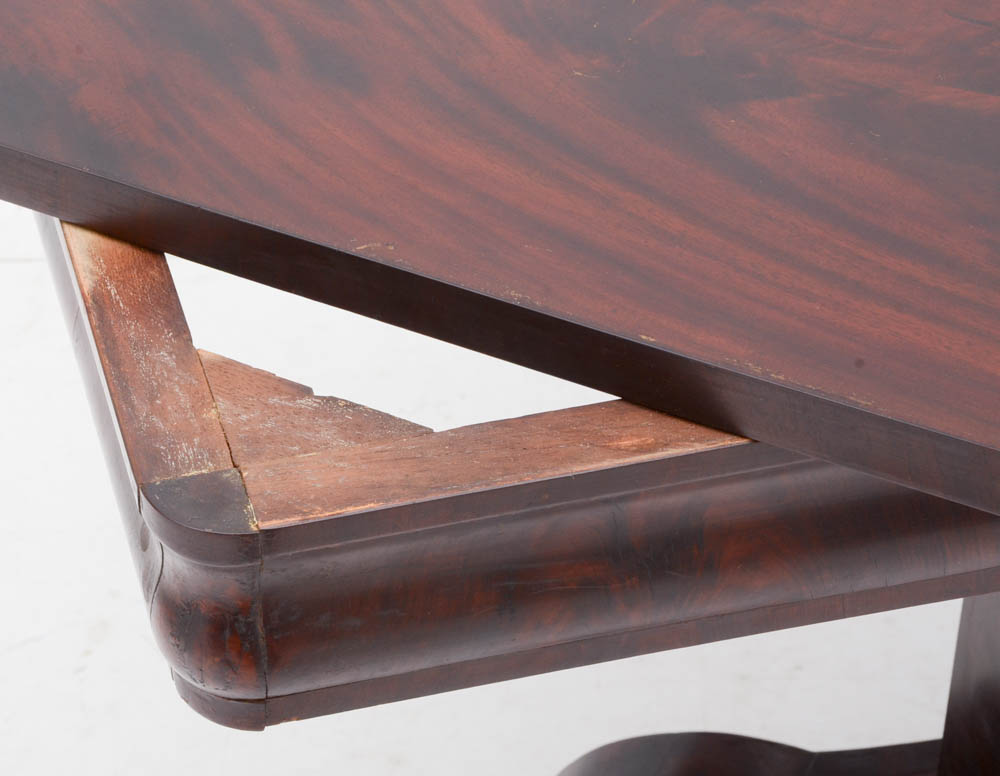 Antique American Empire Mahogany Game Table EBTH