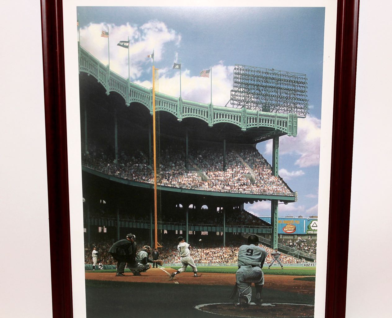 Bill Purdom Offset Lithograph of Roger Maris and Mickey Mantle