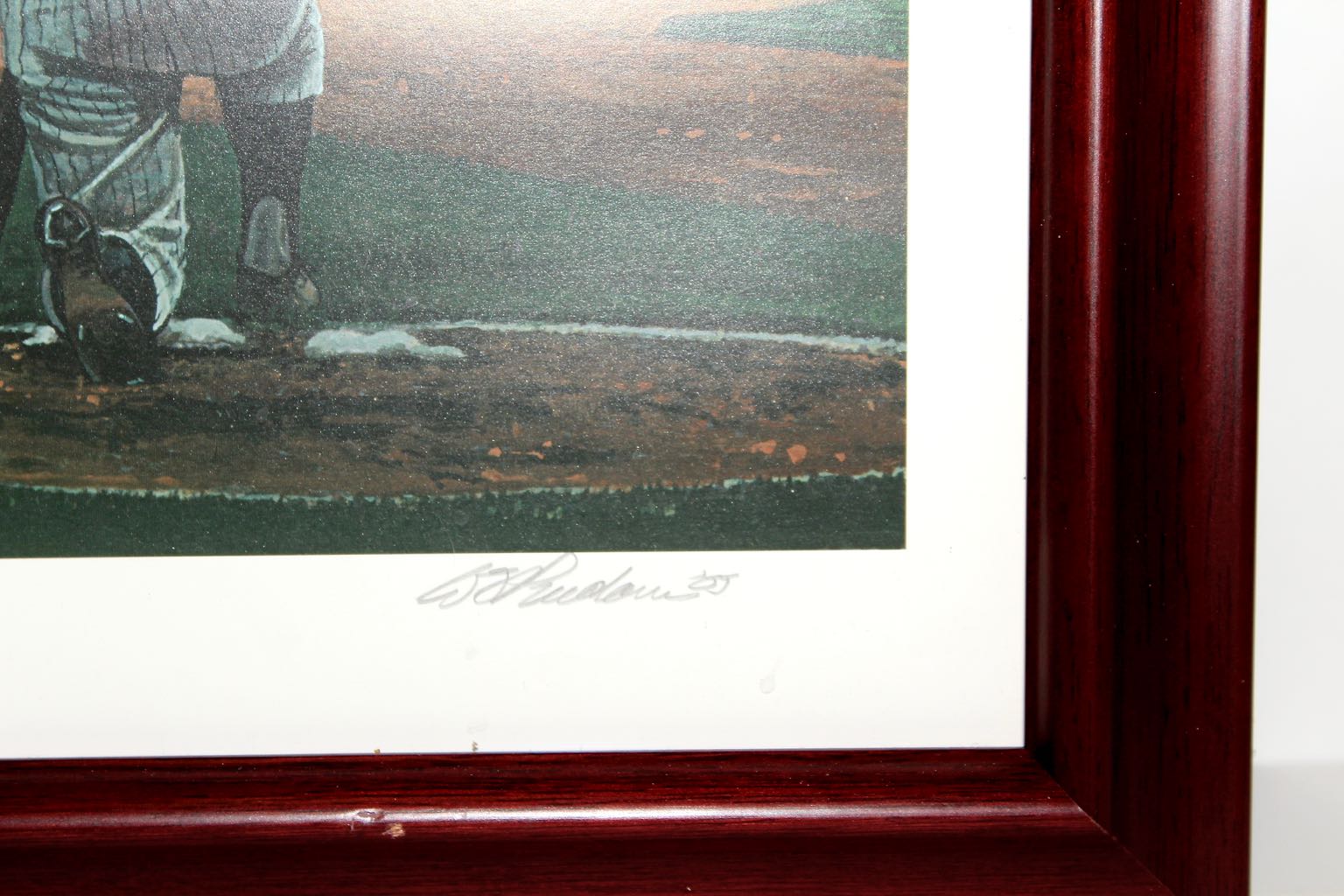 Bill Purdom Offset Lithograph of Roger Maris and Mickey Mantle