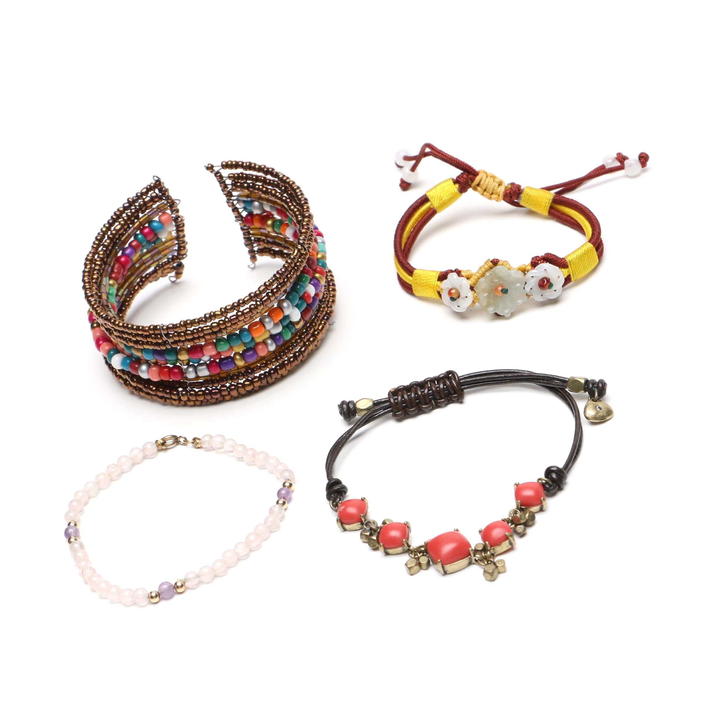 Assorted Stone Bead Bracelets
