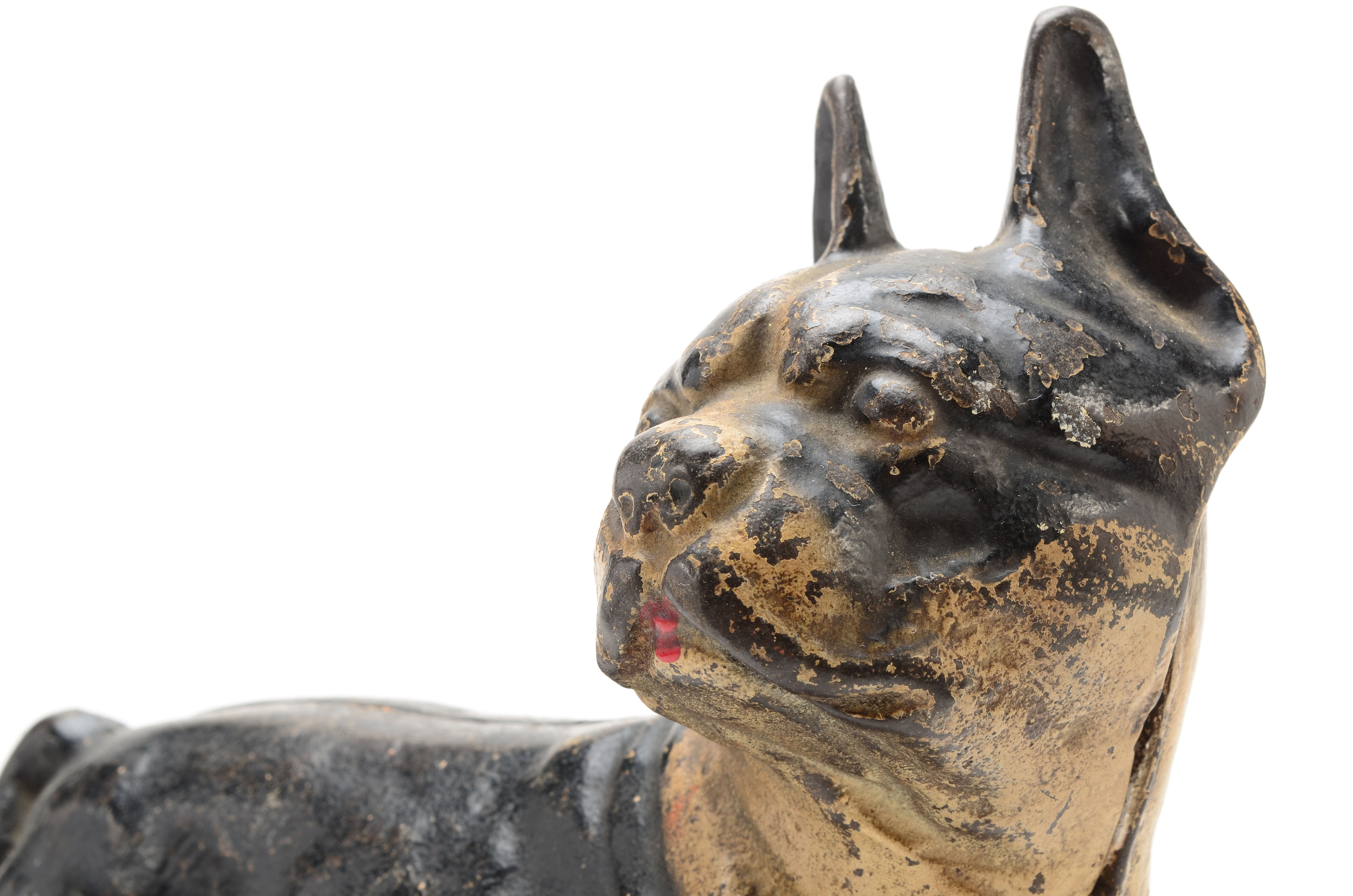 Vintage Cast Iron Boston Terrier Doorstop