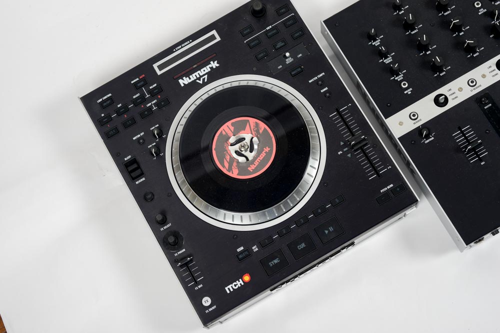 Numark V7 DJ Controllers and 5X Mixer