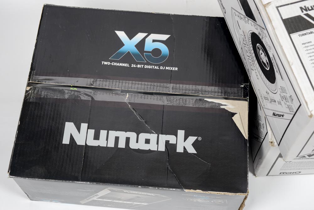 Numark V7 DJ Controllers and 5X Mixer