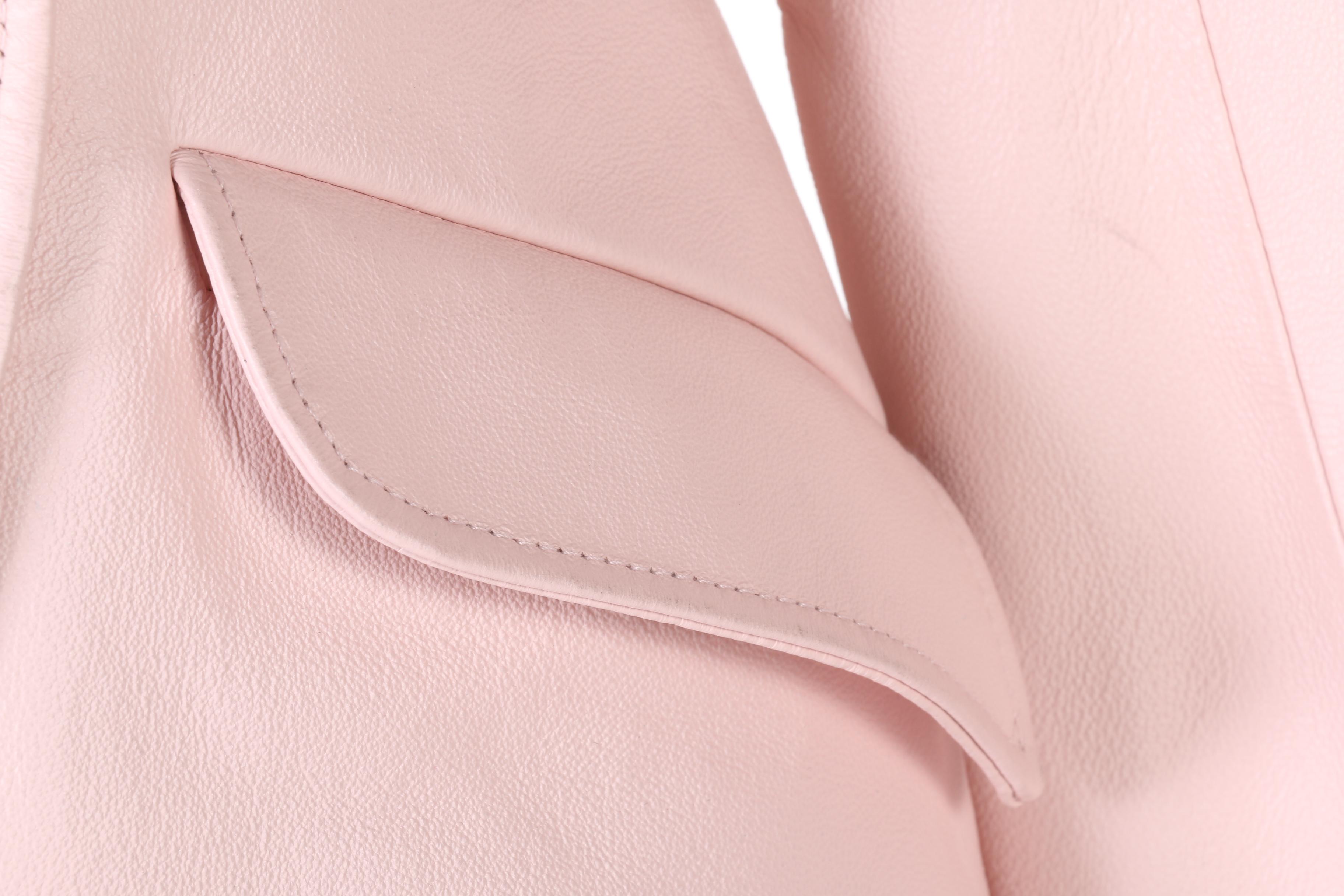 MODA International Pink Leather Jacket