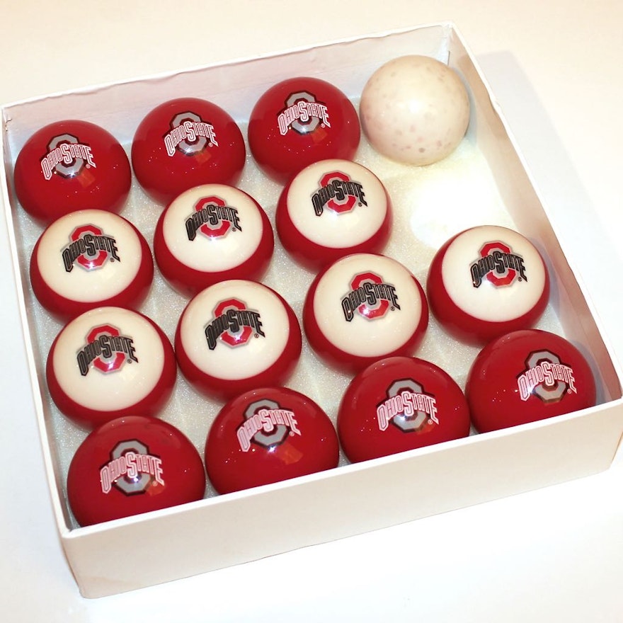 OSU Billiards Balls Set