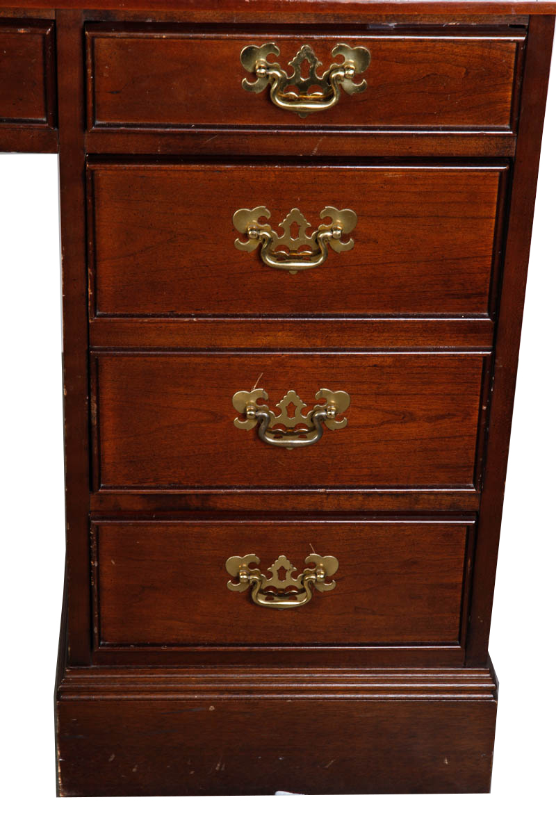 Vintage Double-Pedestal Desk by Sligh Furniture Co.