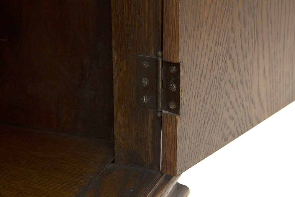 Vintage Jacobean Style Oak Sideboard by Bernhardt Furniture