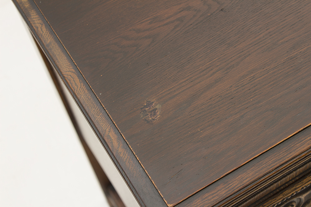 Vintage Jacobean Style Oak Sideboard by Bernhardt Furniture