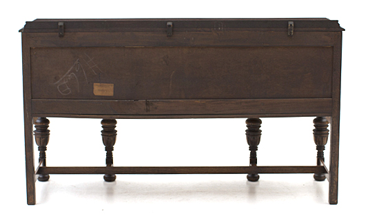Vintage Jacobean Style Oak Sideboard by Bernhardt Furniture