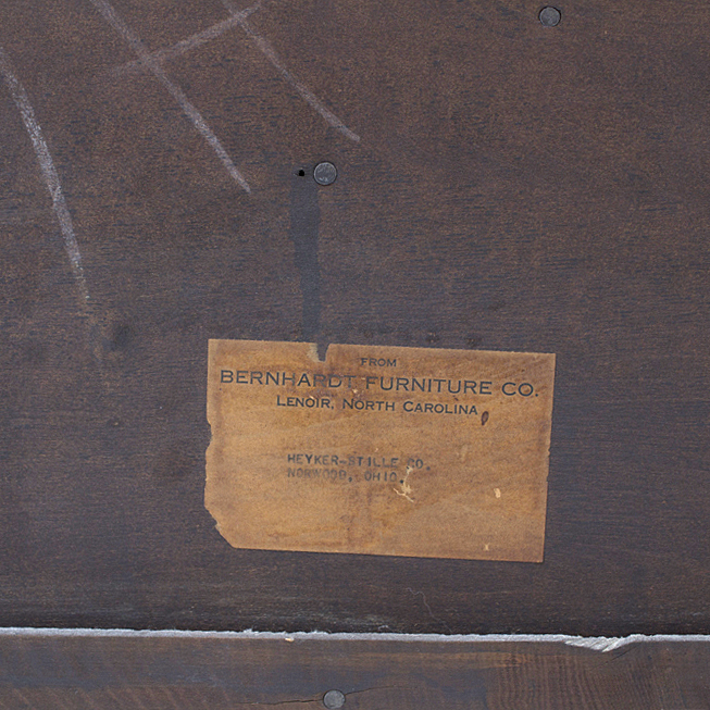 Vintage Jacobean Style Oak Sideboard by Bernhardt Furniture