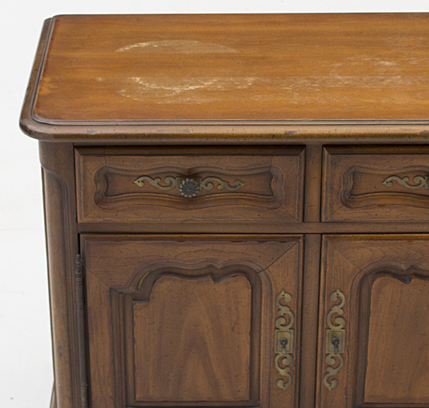 Drexel "French In The Country Manner" Walnut Buffet