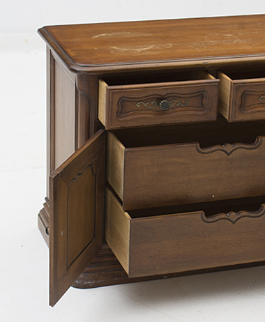 Drexel "French In The Country Manner" Walnut Buffet