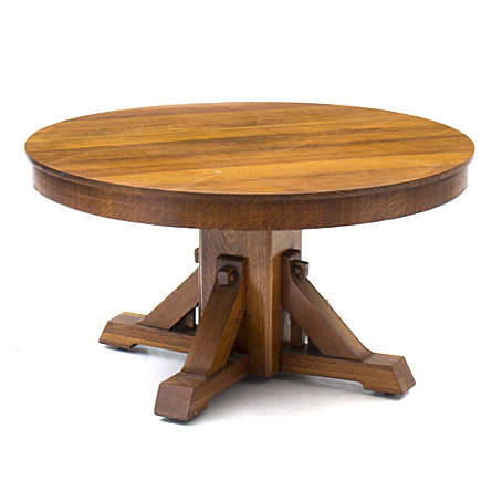 American Arts and Crafts Oak Table