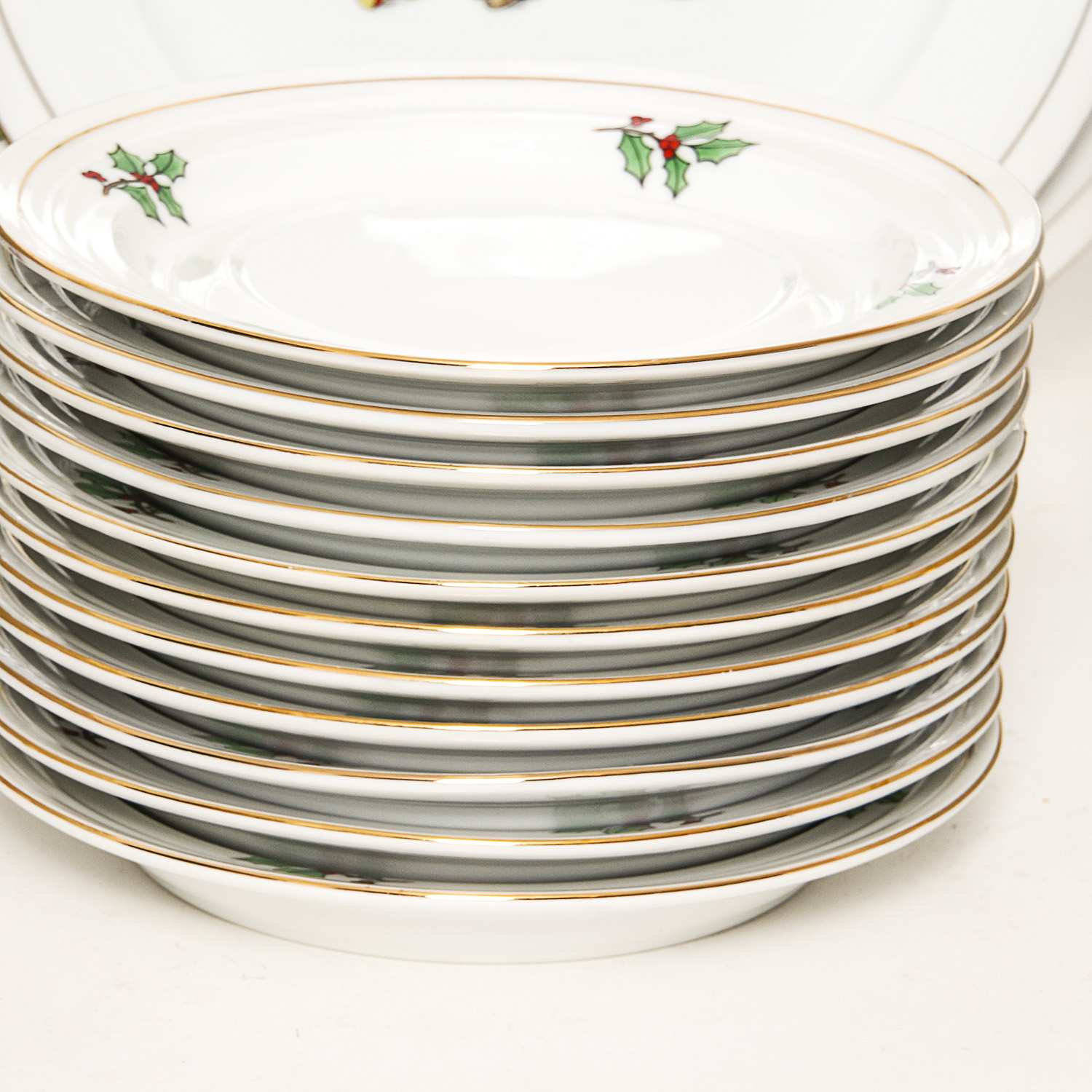 Set of Christmas China by Holiday Hostess